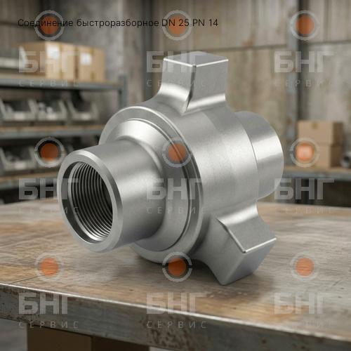Соединение быстроразборное DN 25 PN 14 чертеж